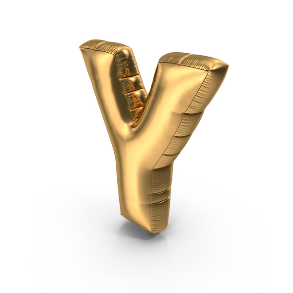 Balloons: Foil Balloon Letter Y Gold PNG & PSD Images Balloons: Foil Balloon Letter Y Gold PNG & PSD Images