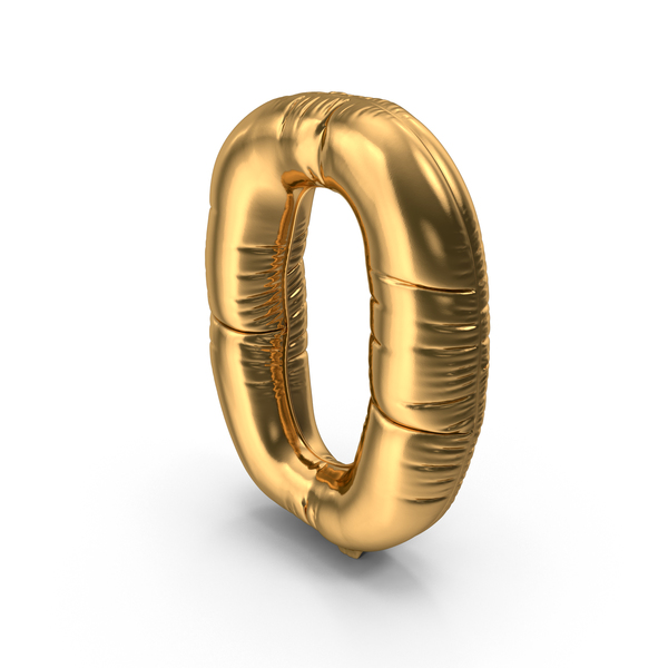 Balloons: Foil Balloon Number 0 PNG & PSD Images