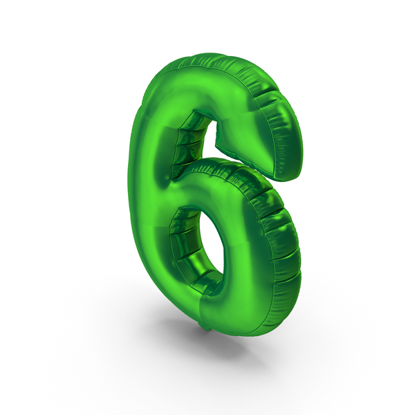 Balloons: Foil Balloon Number 6 PNG & PSD Images Balloons: Foil Balloon Number 6 PNG & PSD Images