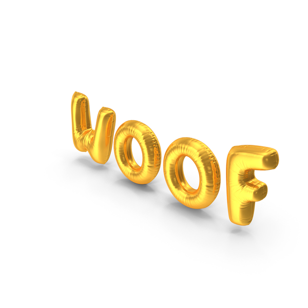 Weather: Foil Balloon Words Woof Gold PNG & PSD Images Weather: Foil Balloon Words Woof Gold PNG & PSD Images