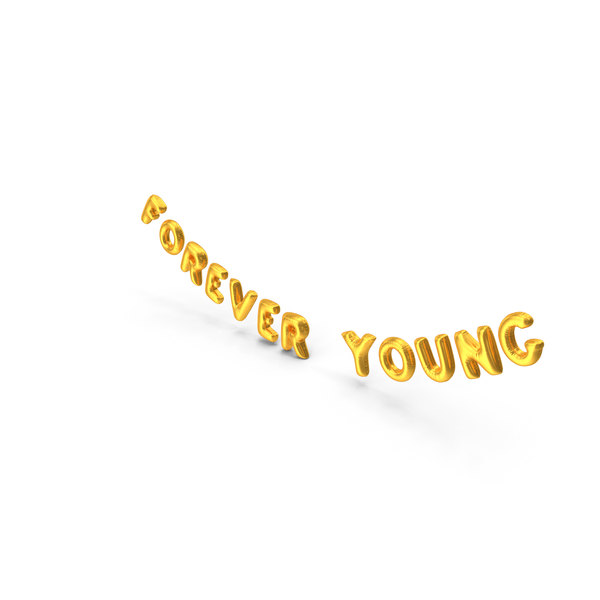 Balloons: Foil Baloon Words Forever Young Gold PNG & PSD Images Balloons: Foil Baloon Words Forever Young Gold PNG & PSD Images
