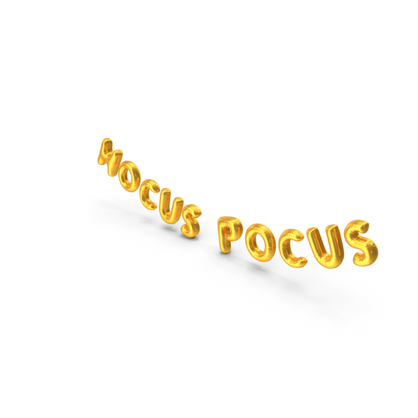 Balloons: Foil Baloon Words HOCUS POCUS Gold PNG & PSD Images Balloons: Foil Baloon Words HOCUS POCUS Gold PNG & PSD Images