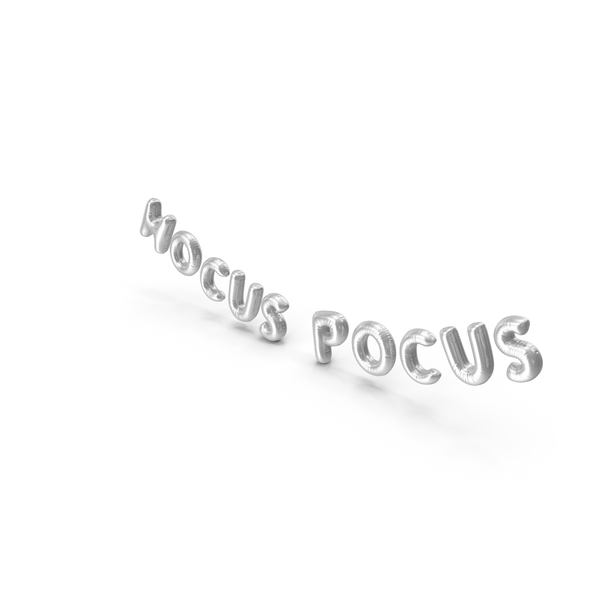 Balloons: Foil Baloon Words HOCUS POCUS Silver PNG & PSD Images Balloons: Foil Baloon Words HOCUS POCUS Silver PNG & PSD Images