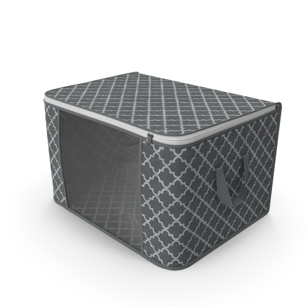 Laundry Hamper: Foldable Storage Box Grey Empty PNG & PSD Images