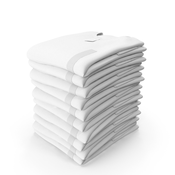 T Shirt: Folded TShirt Round Neck 10 Pile White PNG & PSD Images T Shirt: Folded TShirt Round Neck 10 Pile White PNG & PSD Images