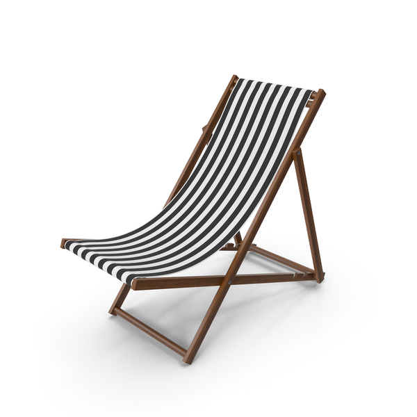 Outdoor: Folding Beach Chair with Black Strips Fabric PNG & PSD Images Outdoor: Folding Beach Chair with Black Strips Fabric PNG & PSD Images