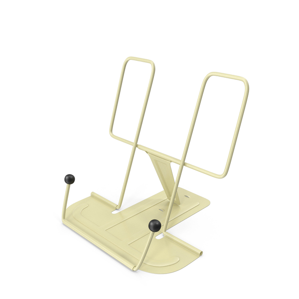 Bookholder: Folding Metal Book Stand Yellow PNG & PSD Images