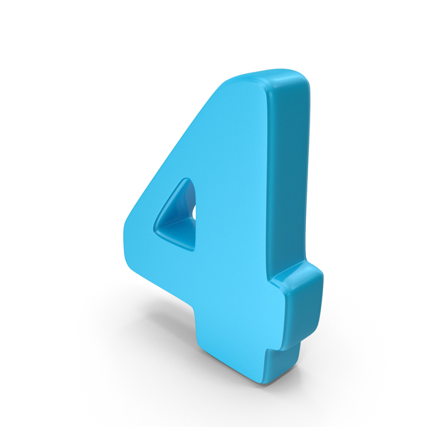 Number: Font Cooper 4 Blue PNG & PSD Images