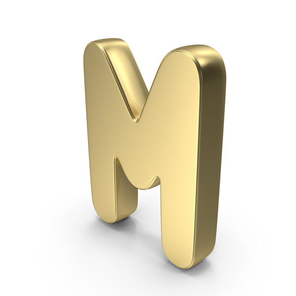 Roman Alphabet: Font Cute M Gold PNG & PSD Images Roman Alphabet: Font Cute M Gold PNG & PSD Images