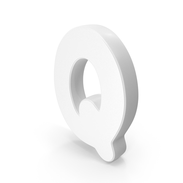 Roman Alphabet: Font Cute Q White PNG & PSD Images