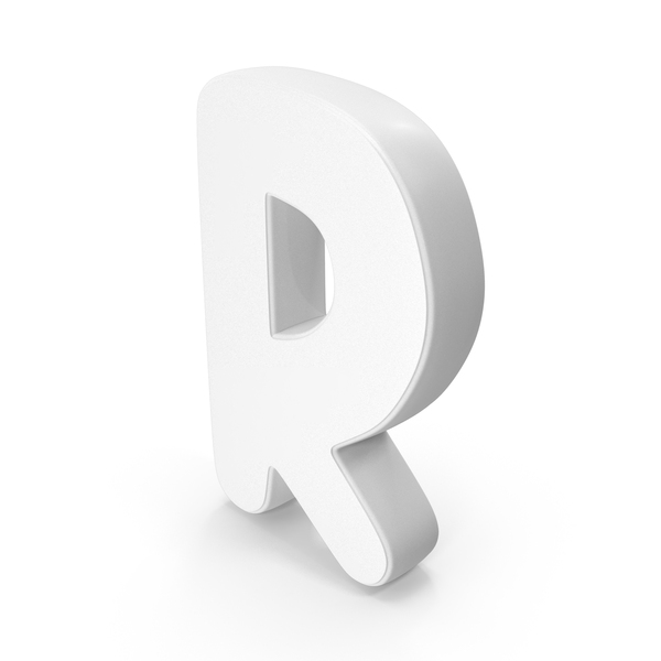 Roman Alphabet: Font Cute R White PNG & PSD Images