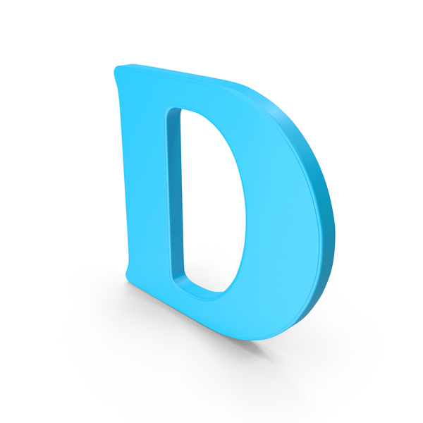 Font Design D Blue PNG Images & PSDs for Download | PixelSquid - S11791249C