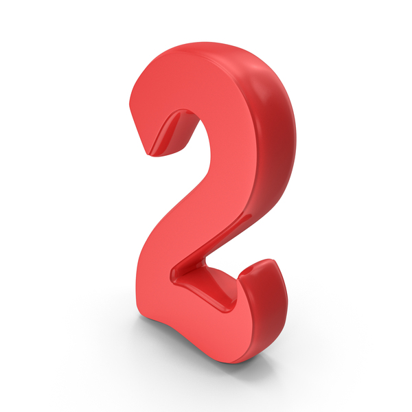 Number: Font Hobo 2 Red PNG & PSD Images