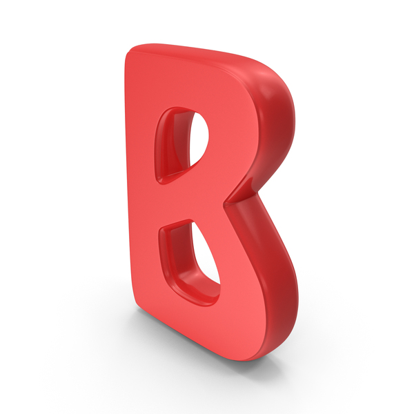 Roman Alphabet: Font Hobo B Red PNG & PSD Images