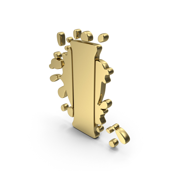 Language: Fonts Splash I Gold PNG & PSD Images