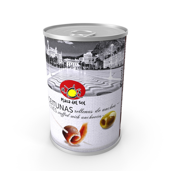 Canned Vegetables: Food Can Plaza Del Sol Olives Stuffed With Anchovies 280g 2020 PNG & PSD Images Canned Vegetables: Food Can Plaza Del Sol Olives Stuffed With Anchovies 280g 2020 PNG & PSD Images