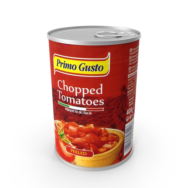 Canned Vegetables: Food Can Primo Gusto Chopped Tomatoes 400ml 2020 PNG & PSD Images