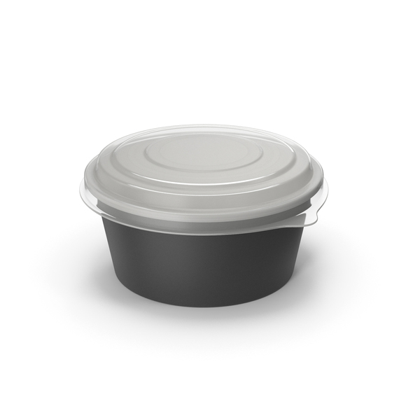 Lunch Box: Food Cup Black PNG & PSD Images