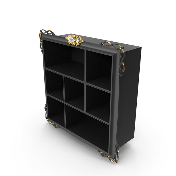 Forever Black Signorini Coco Baroque Bookcase PNG & PSD Images Forever Black Signorini Coco Baroque Bookcase PNG & PSD Images
