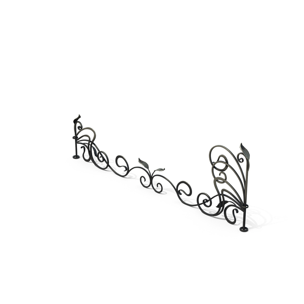 Wrought Iron Fence: Forged Fencing PNG & PSD Images