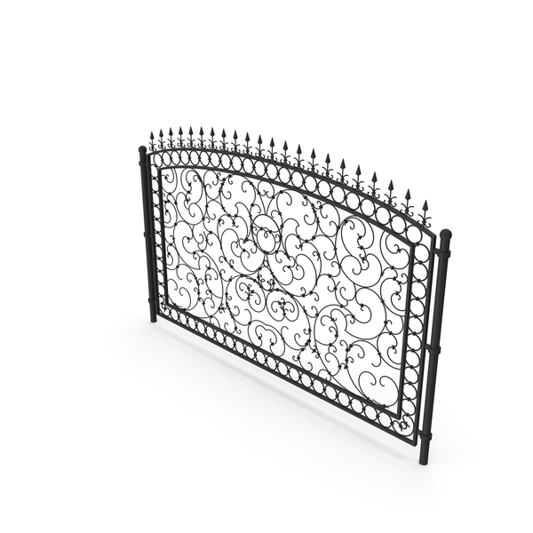 Wrought Iron: Forged Metal Fence Segment PNG & PSD Images Wrought Iron: Forged Metal Fence Segment PNG & PSD Images