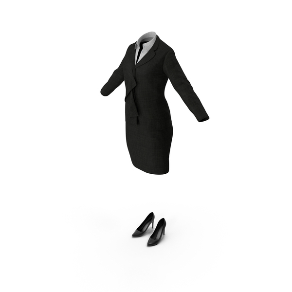Women's Business: Formal Skirt Suit PNG & PSD Images