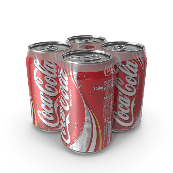 Four Beverage Can Coca Cola PNG & PSD Images