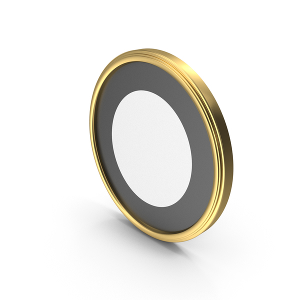 Frame picture circle gold PNG & PSD Images