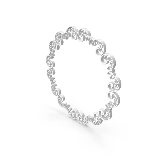 Picture: Frame Stylish Decorative Ornamental Circle Small White PNG & PSD Images
