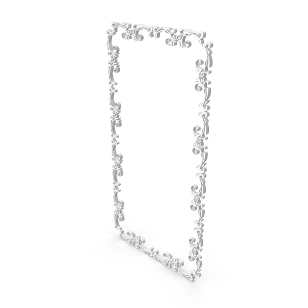 Picture: Frame Stylish Decorative Rectangle Big White PNG & PSD Images