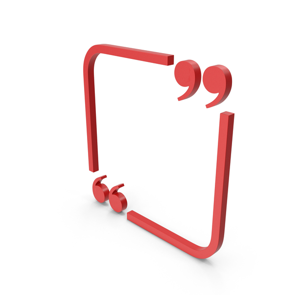 Speech Balloon: Frame With Quotes Symbol PNG & PSD Images