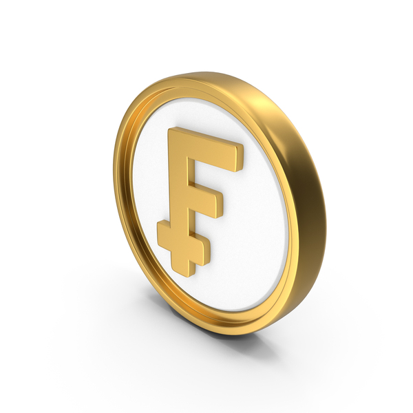 Symbols: Franc Currency Circular Coin PNG & PSD Images
