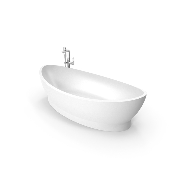 Bath: Freestanding Bathtub With Faucet PNG & PSD Images