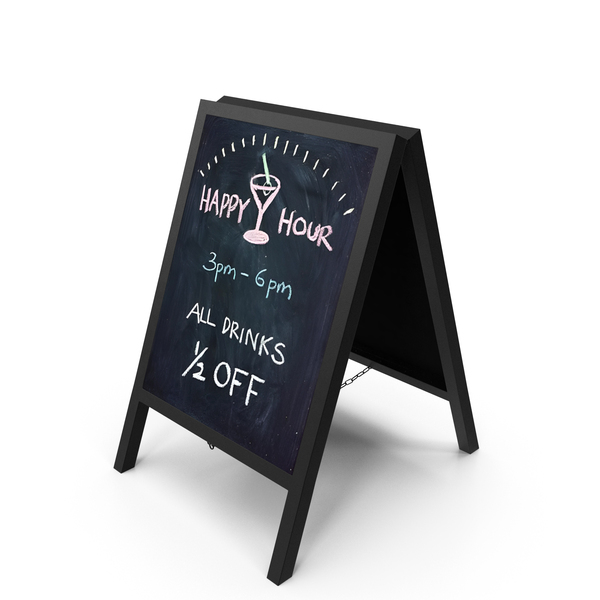 Menu Board: Freestanding Black Chalkboard Sign PNG & PSD Images Menu Board: Freestanding Black Chalkboard Sign PNG & PSD Images