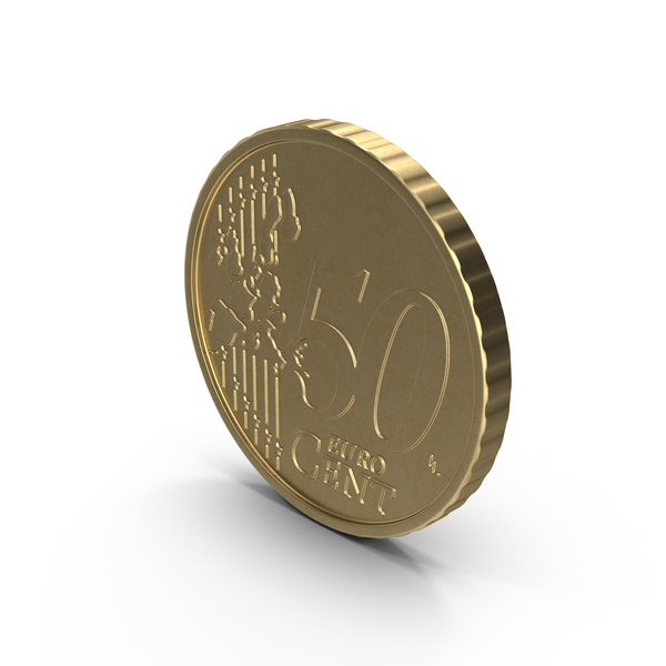 French 50 Cent Euro Coin PNG & PSD Images