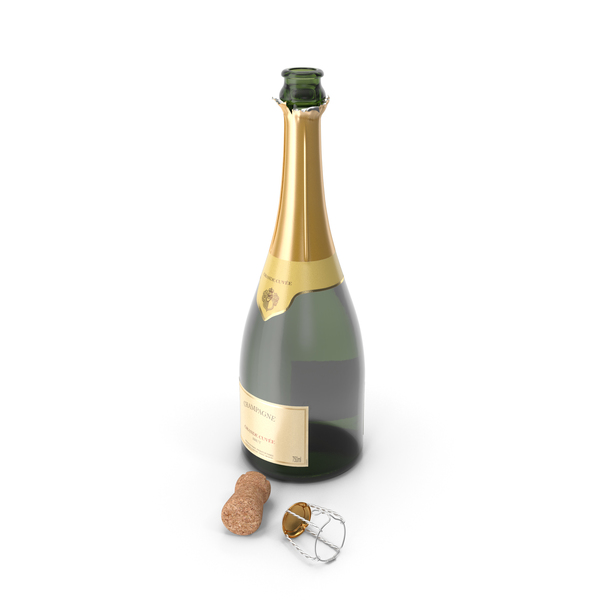 French Champagne Bottle Generic Opened PNG & PSD Images French Champagne Bottle Generic Opened PNG & PSD Images