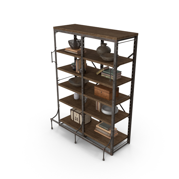 French Library Double Bookcase PNG & PSD Images French Library Double Bookcase PNG & PSD Images