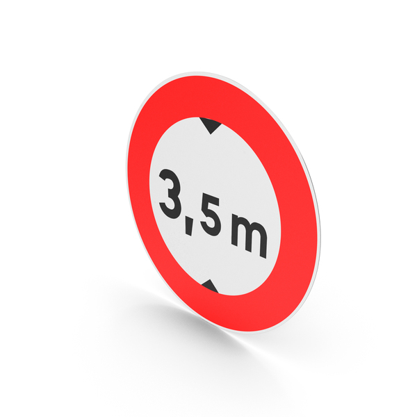 French Sign Height Limit PNG & PSD Images