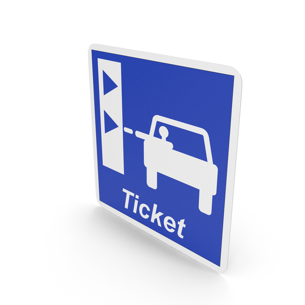 French Toll Ticket Marking Point Sign PNG & PSD Images
