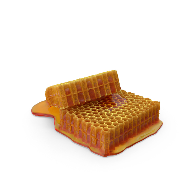 Honey: Fresh Cut Honeycombs PNG & PSD Images