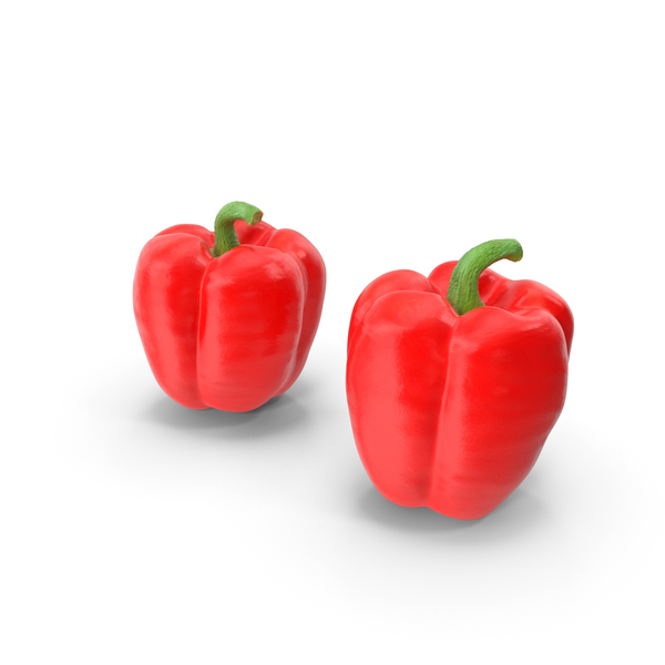 Peppers: Fresh Red Bell Pepper PNG & PSD Images