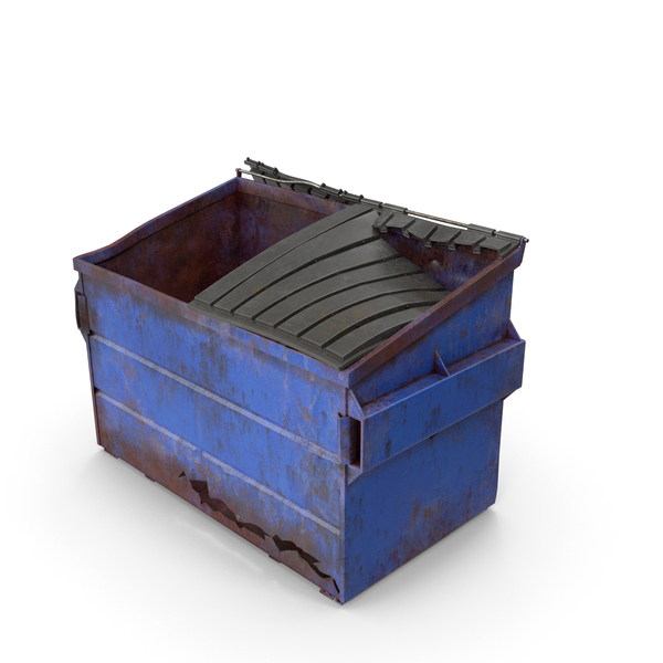 Front Load Dumpster Damaged Open PNG & PSD Images Front Load Dumpster Damaged Open PNG & PSD Images