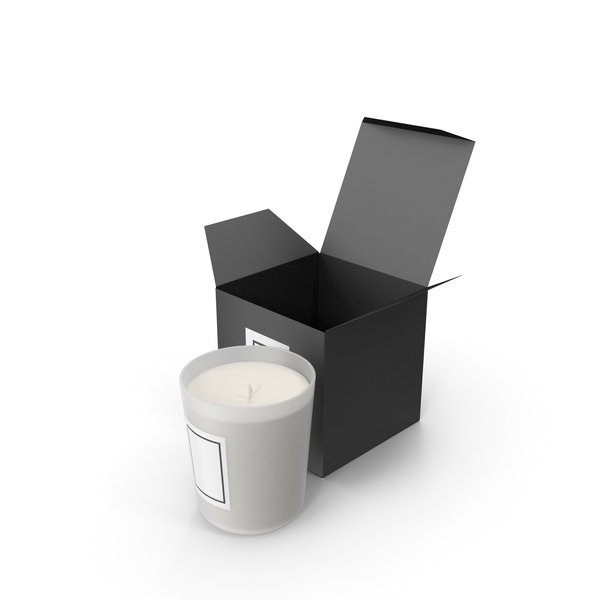 Frosted Candle with Black Box PNG & PSD Images Frosted Candle with Black Box PNG & PSD Images