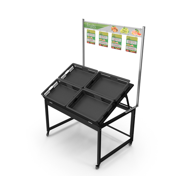 Fruit Display Rack with Price Tags PNG & PSD Images Fruit Display Rack with Price Tags PNG & PSD Images