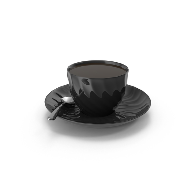 Full Black: Cup of Tea With Spoon PNG & PSD Images Full Black: Cup of Tea With Spoon PNG & PSD Images