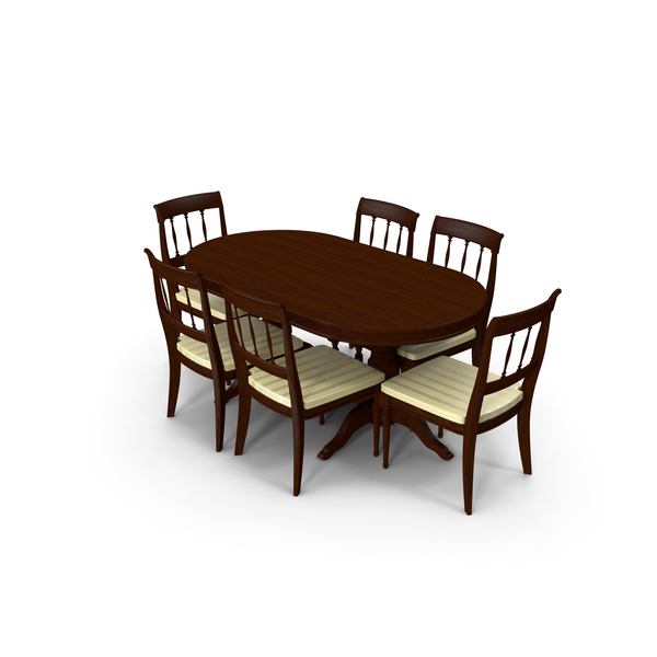 Room Set: Furniture Dining Table PNG & PSD Images
