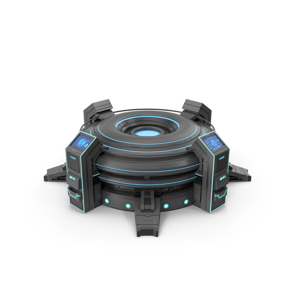 Science Fiction Device: Futuristic Control Panel Black PNG & PSD Images