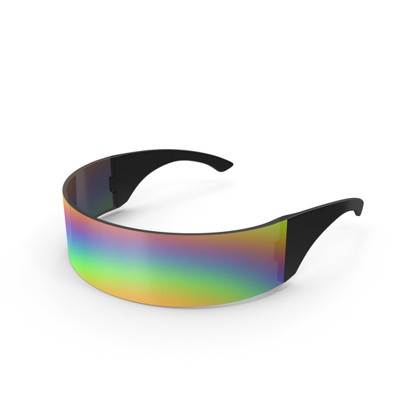Futuristic Rainbow Shield Sunglasses PNG & PSD Images Futuristic Rainbow Shield Sunglasses PNG & PSD Images