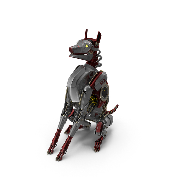 Industrial Robot: Futuristic Robotic Dog Concept Sitting Pose PNG & PSD Images Industrial Robot: Futuristic Robotic Dog Concept Sitting Pose PNG & PSD Images