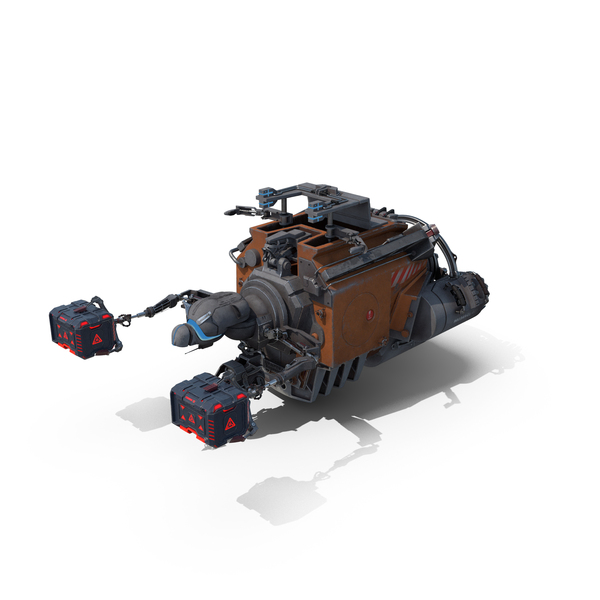 Science Fiction Drone: Futuristic Spacecraft With Mechanical Arms And Sci-Fi Container PNG & PSD Images Science Fiction Drone: Futuristic Spacecraft With Mechanical Arms And Sci-Fi Container PNG & PSD Images